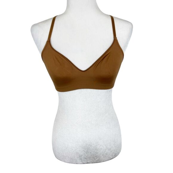 Nordstrom Intimates Bra Women 36 Nude Brown Unpadded Wireless Stretch Bra - Picture 1 of 9
